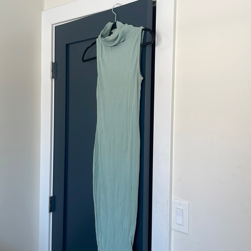 Light green Easter dress midi dress